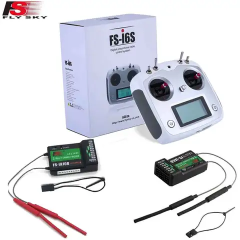 ​FlySky FS-I6S Remote Controller 2.4G Radio Transmitter with IA6B / IA10B Receiver for Remote Control Toy