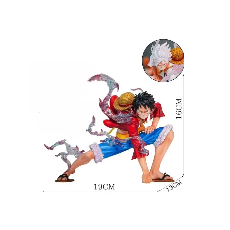 Anime Een Stuk Luffy Figuur Gear 2 Nika Luffy Actie Beeldje Monkey D PVC Model Pop Bureau Ornament Collectie Standbeeld Speelgoed Geschenken