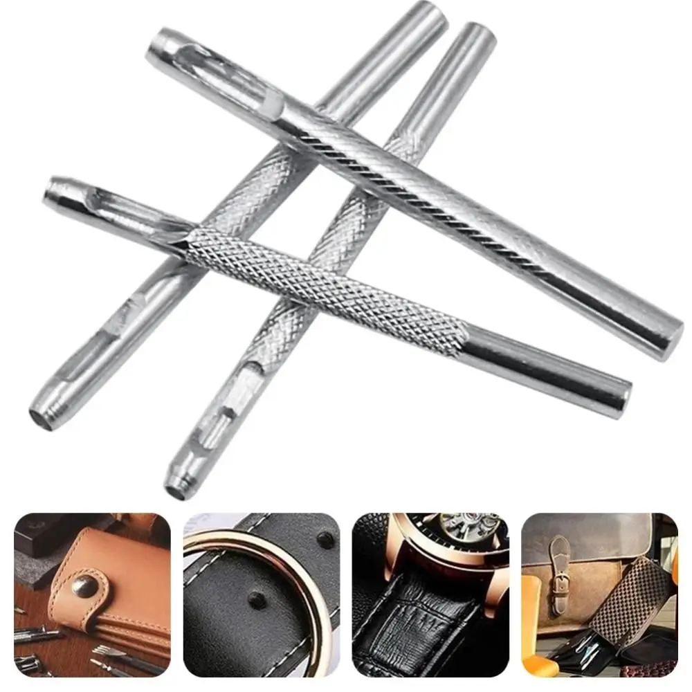 

Hand Tools 2.5/3/3.5/4mm Belt Hole Punchers Hollow Round Hole Leather Punch Kit Steel Galvanized Watch Band Tools Belt
