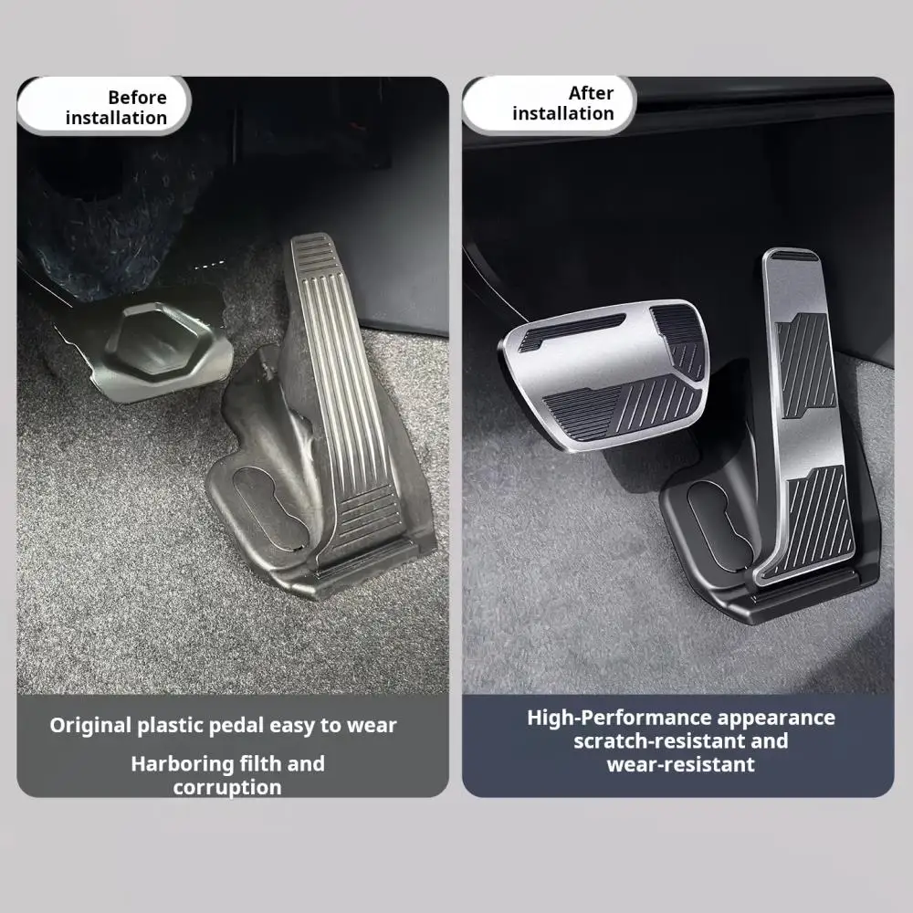 Car Upgrade For Toyota RAV4 2026 6th XA60 Car Styling Accelerator Brake Pedal Non-Slip Anti-Scratch Aluminum Alloy Foot Rest Pad - view 5