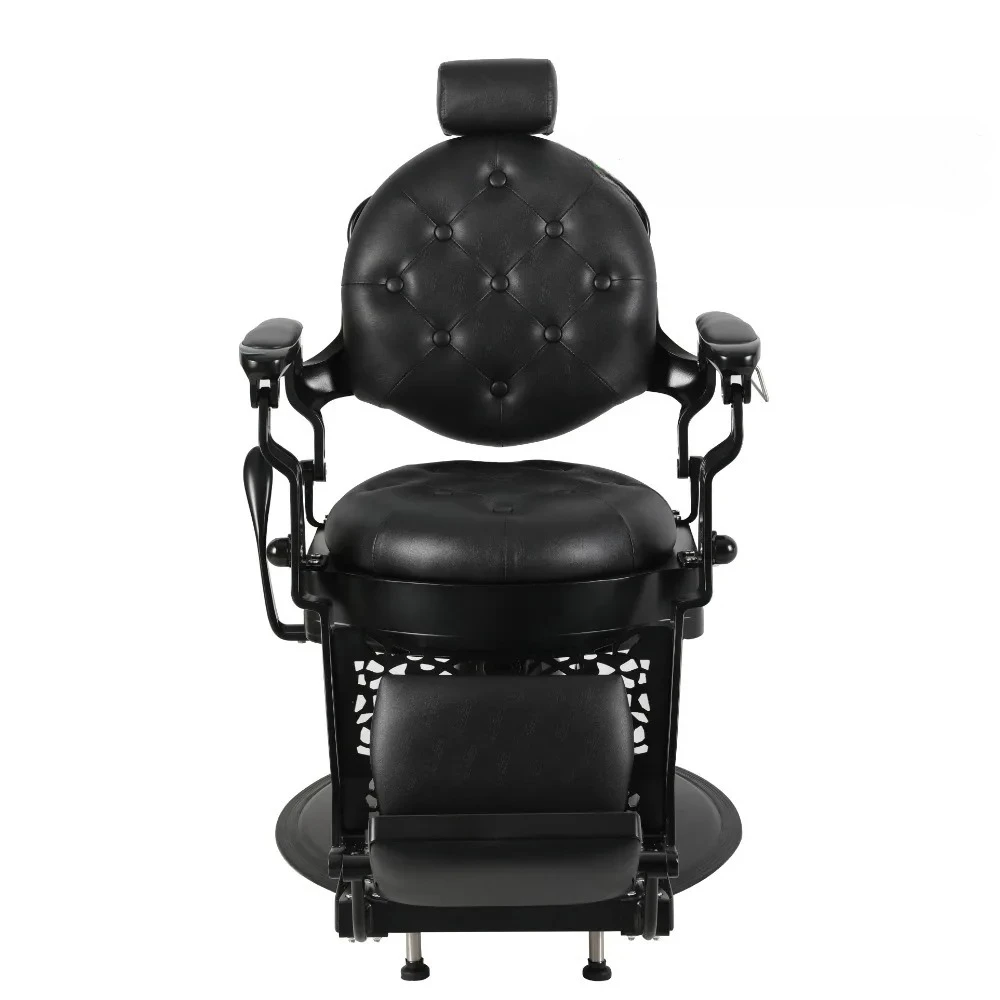 

Men's Barber Chair Oil Head Retro Hairdressing Chair Hydraulic Barber Chair Can be reclined and repaired