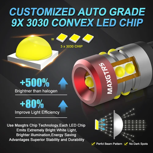 Imagen 2 del producto 2X T10 LED W5W 5W luces interiores laterales de coche 12V bombilla superbrillante 3030 Chips 194 168 Auto blanco 6000K luces de cúpula de marcador de estacionamiento