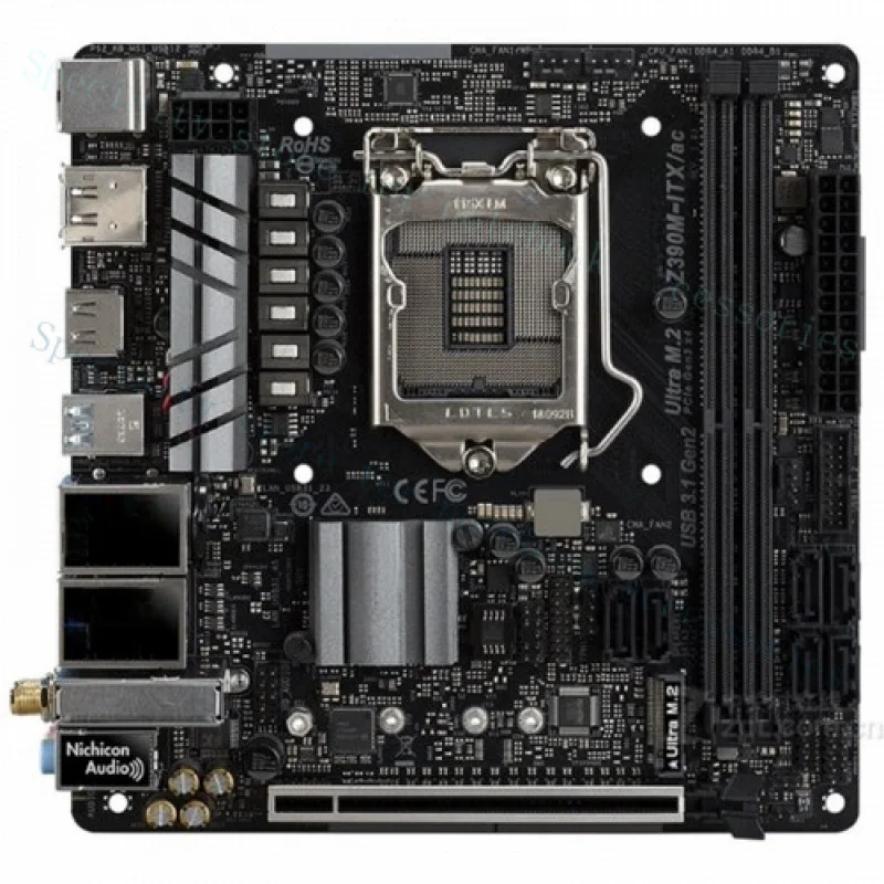 

A++FOR ASRock Z390M-ITX/AC Motherboard LGA1151 support i3/i5-8th i7-8/9th CPU