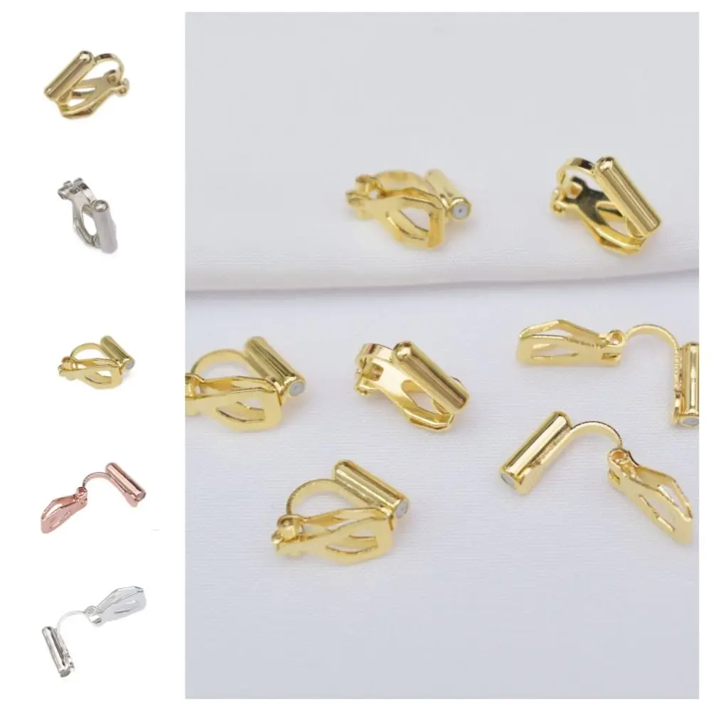 Geen Piercing Clip-On Oorbel Converters Stud Oorbellen Gat-Vrije Niet-Doorboorde Oorbellen Adapter Goud Zilver Diy Onzichtbare Oor Manchet