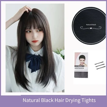 हेयर एक्सटेंशन सिंथेटिक क्यूट जेके गर्ल कॉस्प्ले एयर बैंग्स विग हवा पार होने योग्य हेड कवर 50 सेमी लंबी सीधी विग टोपी महिलाओं के लिए 10 best sales टोपी विग - №9