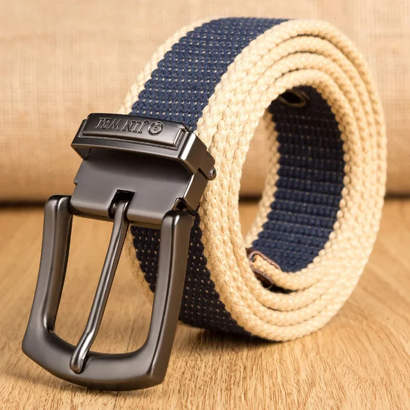 Ceinture militaire tactique en toile pour hommes, sangle de taille avec boucle ardillon métallique amovible, pour Sports de plein air, 130 140 150 160cm G696