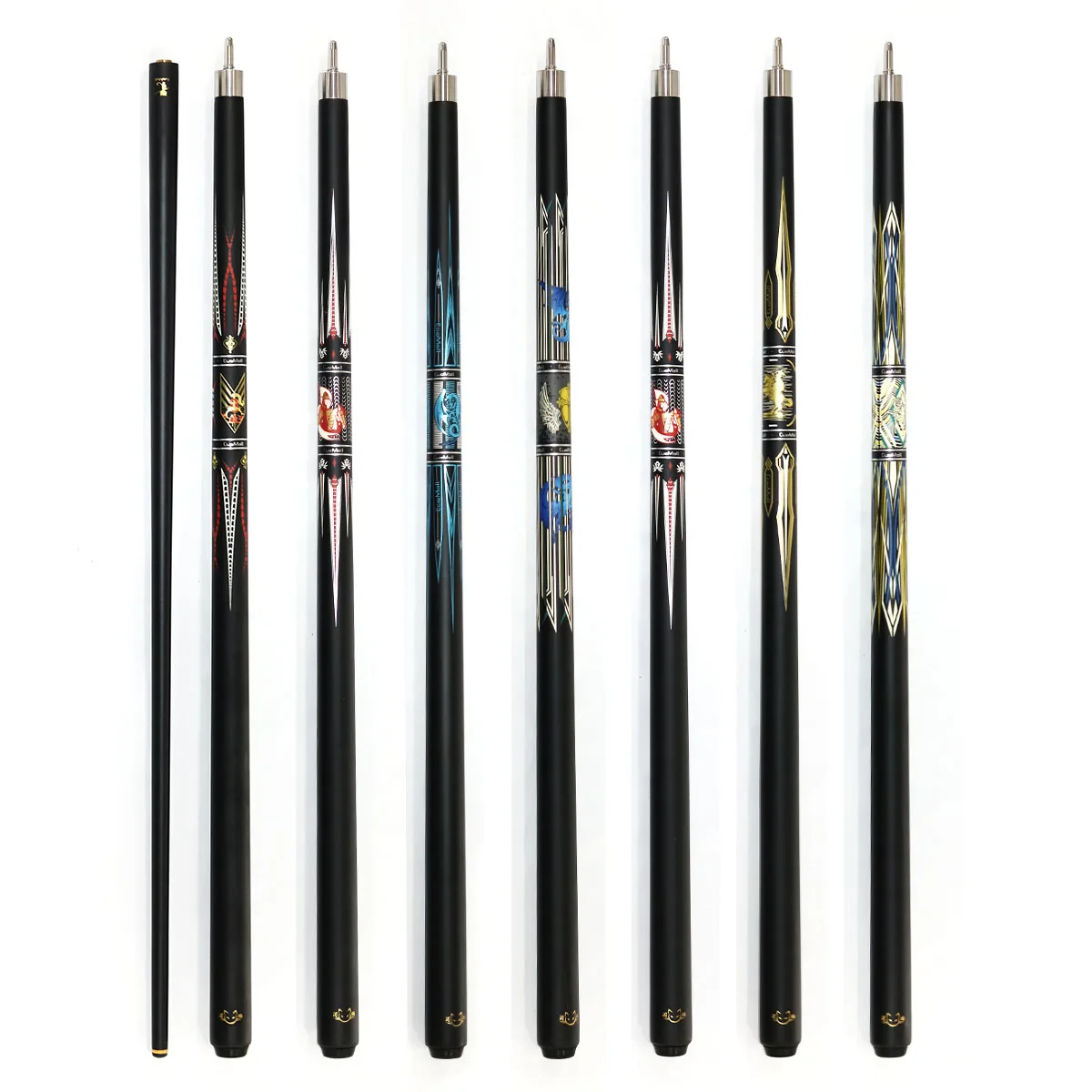 

High Quality New Style 58'' 1/2 Billiard Pool Cue with Carbon Fiber Shaft, Skin-like and Pleasant Touch Wrap & Uni-loc Joint