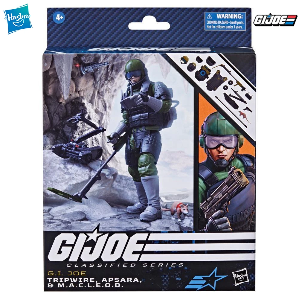 [Special-Offer] Hasbro G.I. Joe Classified Series Tripwire, Apsara, & M.A.C.L.E.O.D. Nice 6-inch-scale Action Figures Model Toy