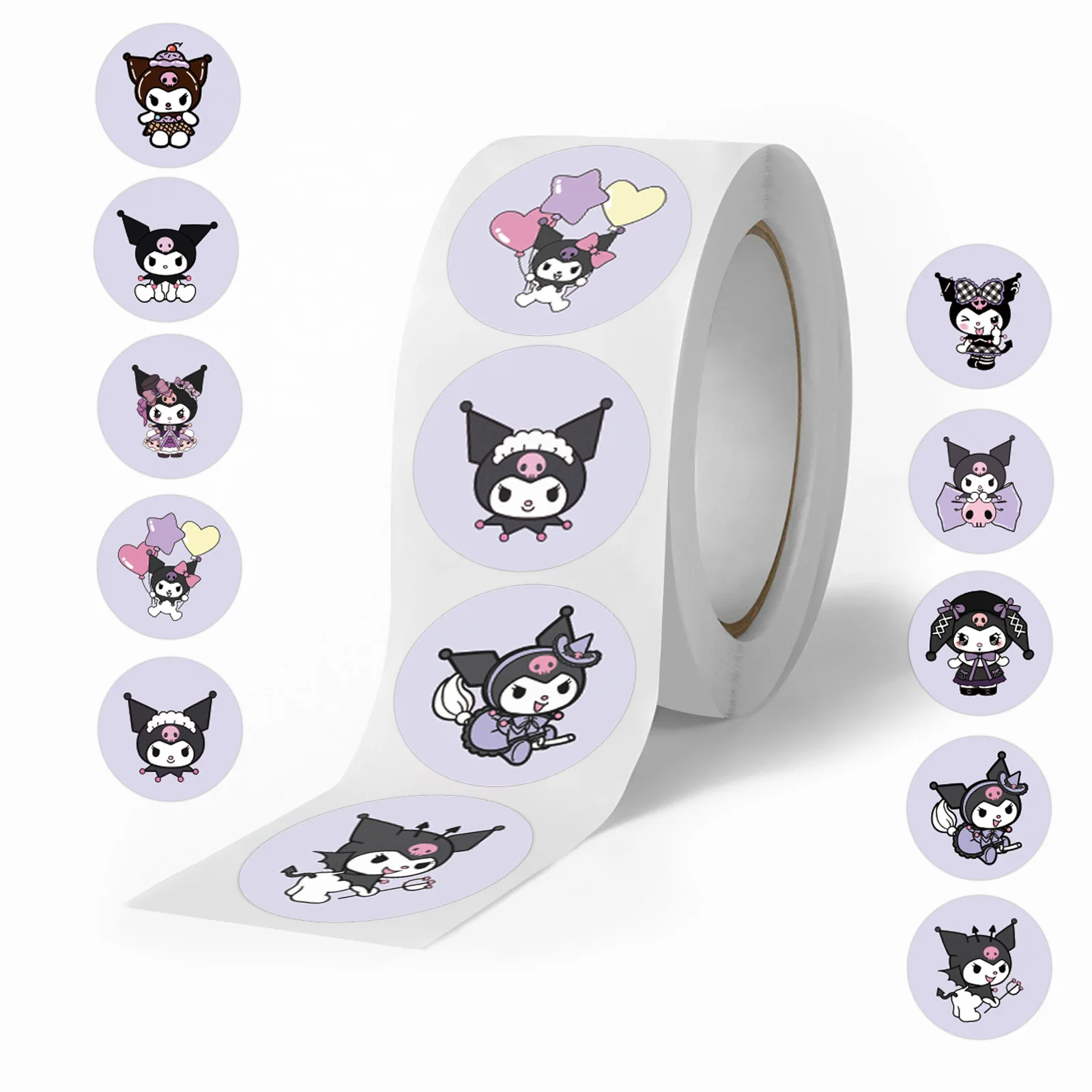 500 pçs sanrio kuramori bonito rolo adesivos diy guitarra geladeira telefone portátil copo de água skate planejador suprimentos decalques