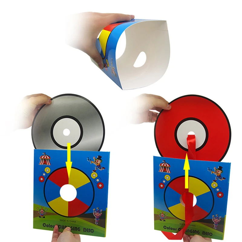 Color Changing Paper Bag Magic Tricks Magic Toys Professional Magic Games Change Bag