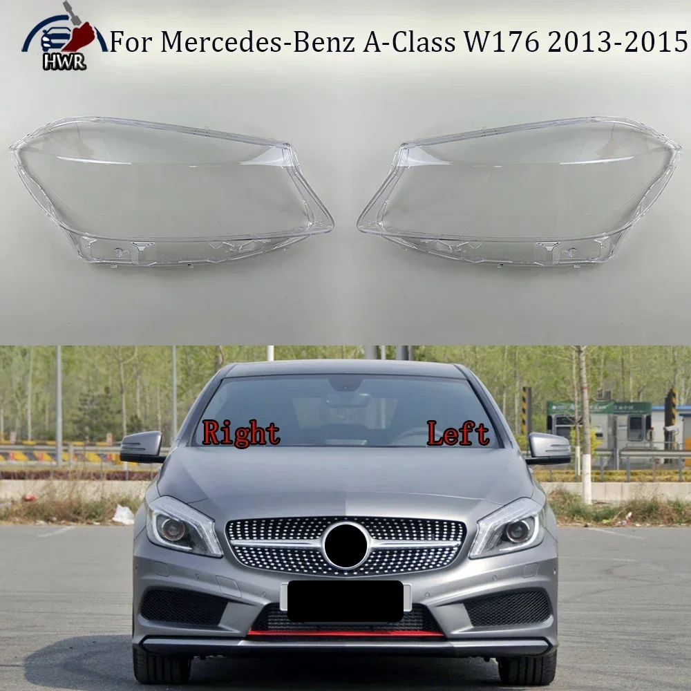 

Крышка передней фары автомобиля для Benz A-Class W176 A180 A200 A260 A45 AMG 2013 2014 2015, абажур переднего стекла