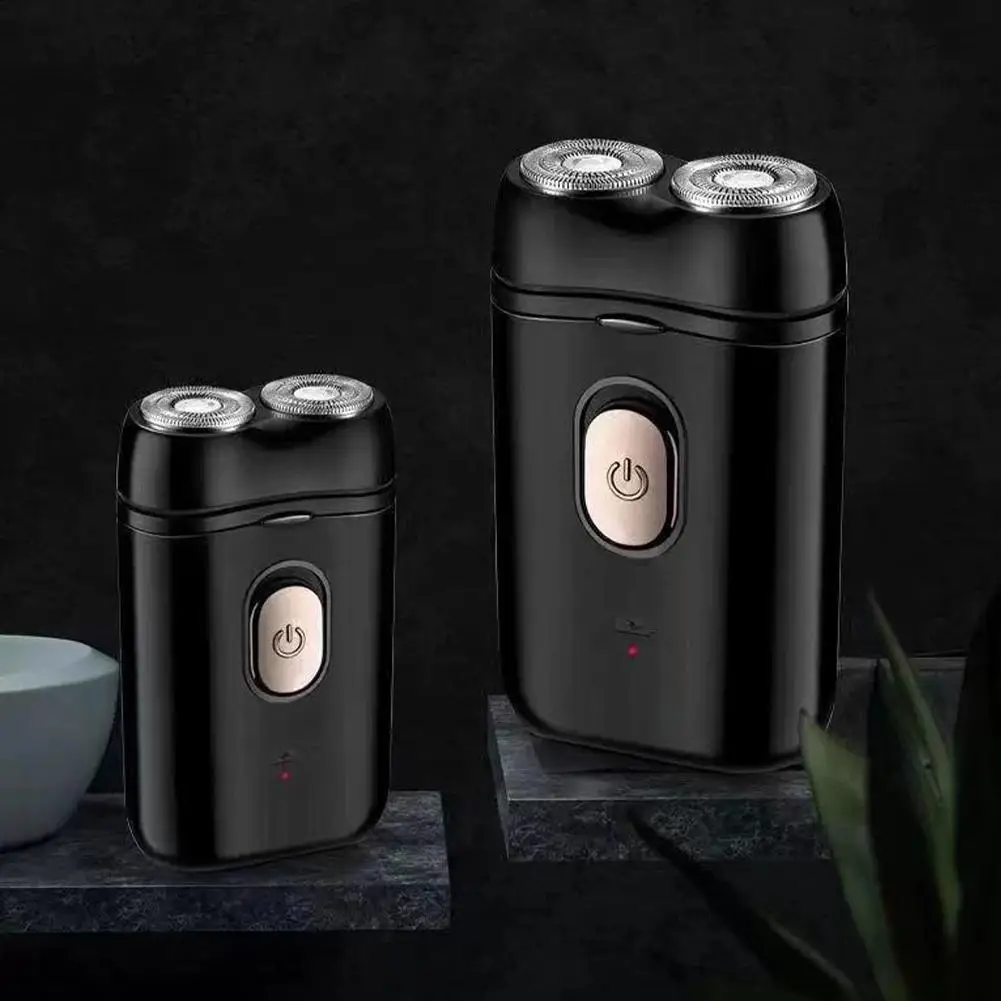 

Mini Electric Smart Shaver Household Dual Blade Head Rechargeable Shaver Powerful Beard Trimmer Tool