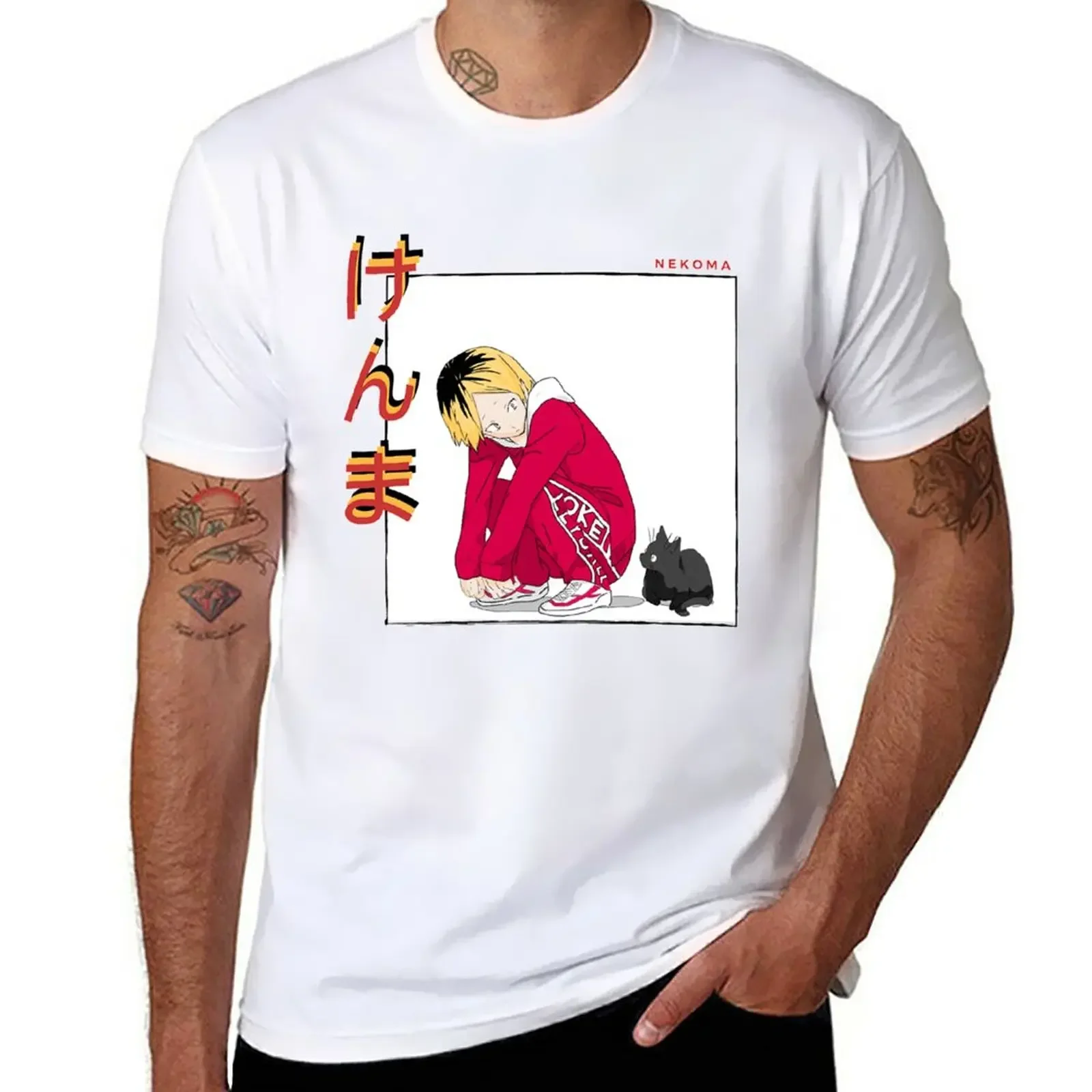 kozume kenma v1 T-Shirt anime clothes aesthetic clothes mens funny t shirts