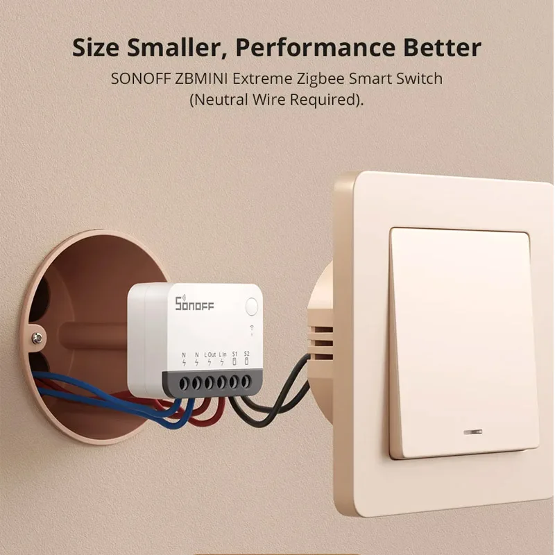 

Переключатель SONOFF Extreme Zigbee Intelligence, 1-10 шт., ZBMINIR2, съемное реле, дистанционное групповое управление через поддержку eWeLink, шлюз Zigbee 3.0