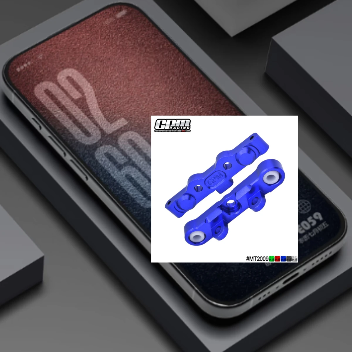 

GPM 7075 Alloy Rear Hinge Pin Brace Set For TKR9500 TEKNO 1/10 MT410 2.0 Pro SCT410 2.0 TKR9561