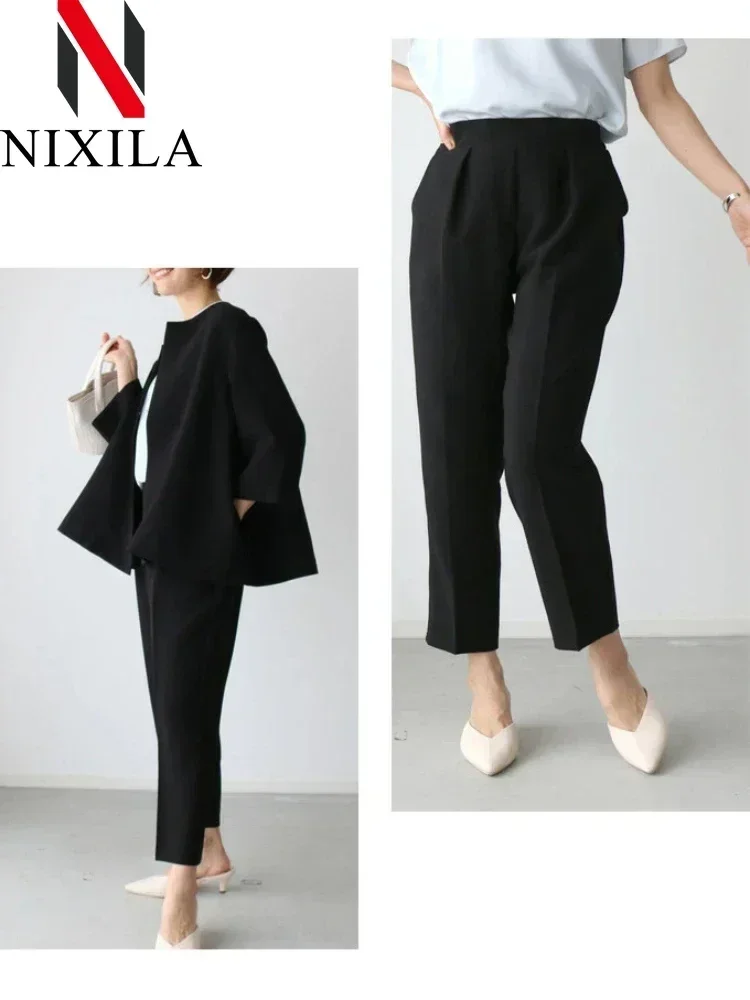 Spring Autumn Women's Elegant Pant Sets Business Suits Ladies Suits Office Wear Formal Blazer Jacket 2 Piece Sets Womens Outfits
