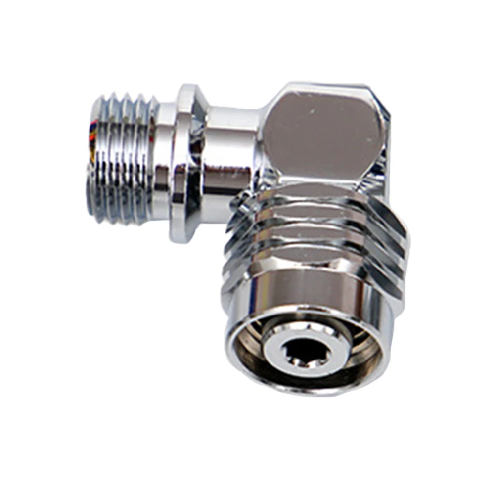 Scuba Regulator Rotating Adapter Silver Brass 90 Degree 110 Degree 360 Degree Options for BCD Diving Equipment 9 16 18 Thread