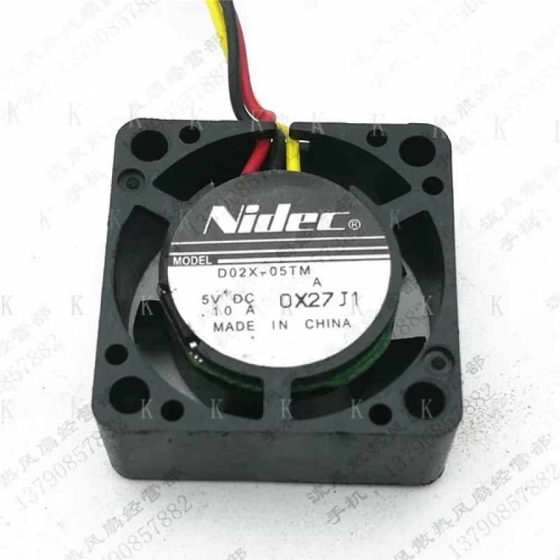 

C FOR NIDEC D02X-05TM 2510 DC5V 0.10A 2.5CM 3-Wire Silent Cooling Fan