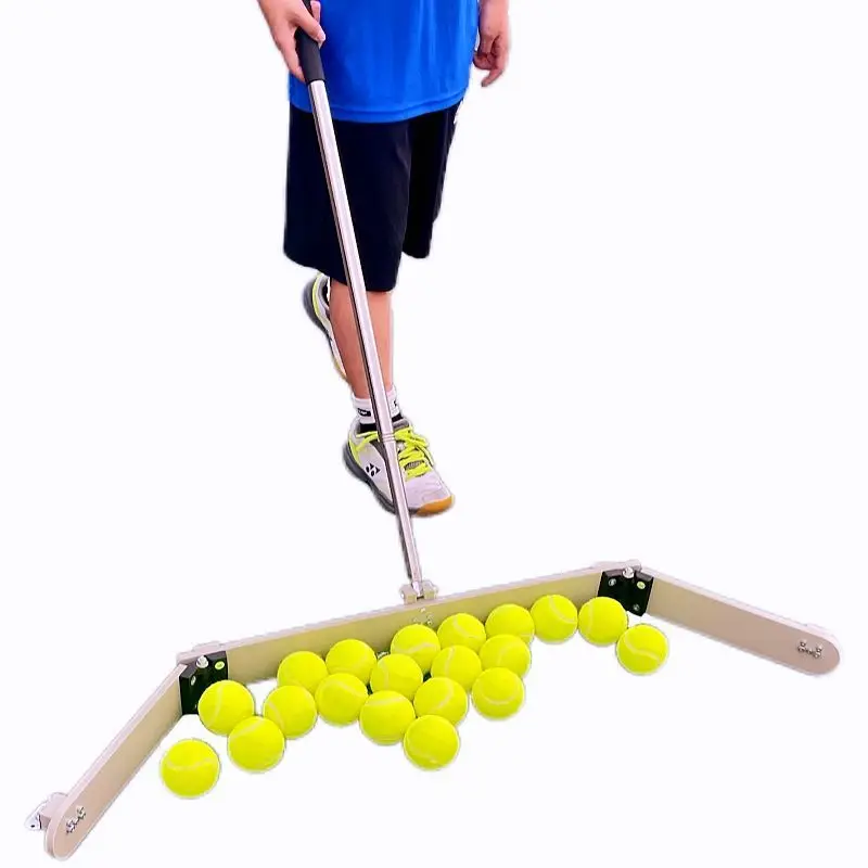 

5 Wheels Tennis Ball Collector Large Capacity Tennis Ball Picker Foldable Adjustable Balls Sweeper Portable Sports Accessories