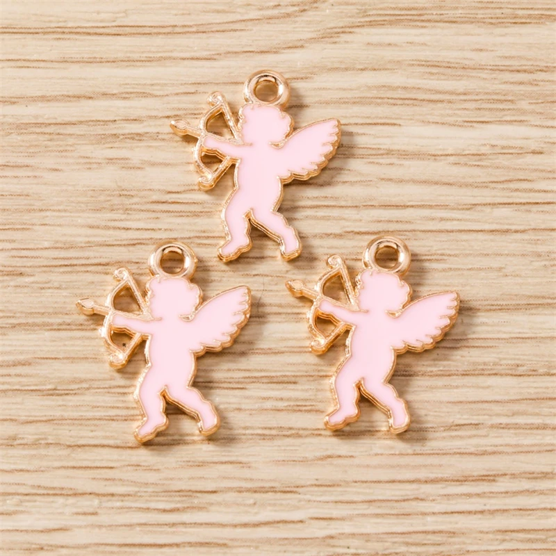 10 Stück süße Mix Valentinstag Charms Emaille Liebe Herz Brief Charms Anhänger passen Halsketten Ohrringe DIY Handwerk Schmuckherstellung – Detail 16