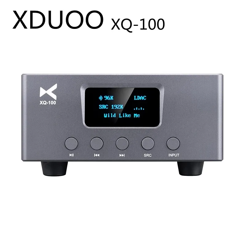 XDUOO XQ-100 XQ100 HIFI DAC Wireless Bluetooth 5.0 Receiver Dual ES9038Q2M SRC Upconversion  Decoder Receiver LDAC