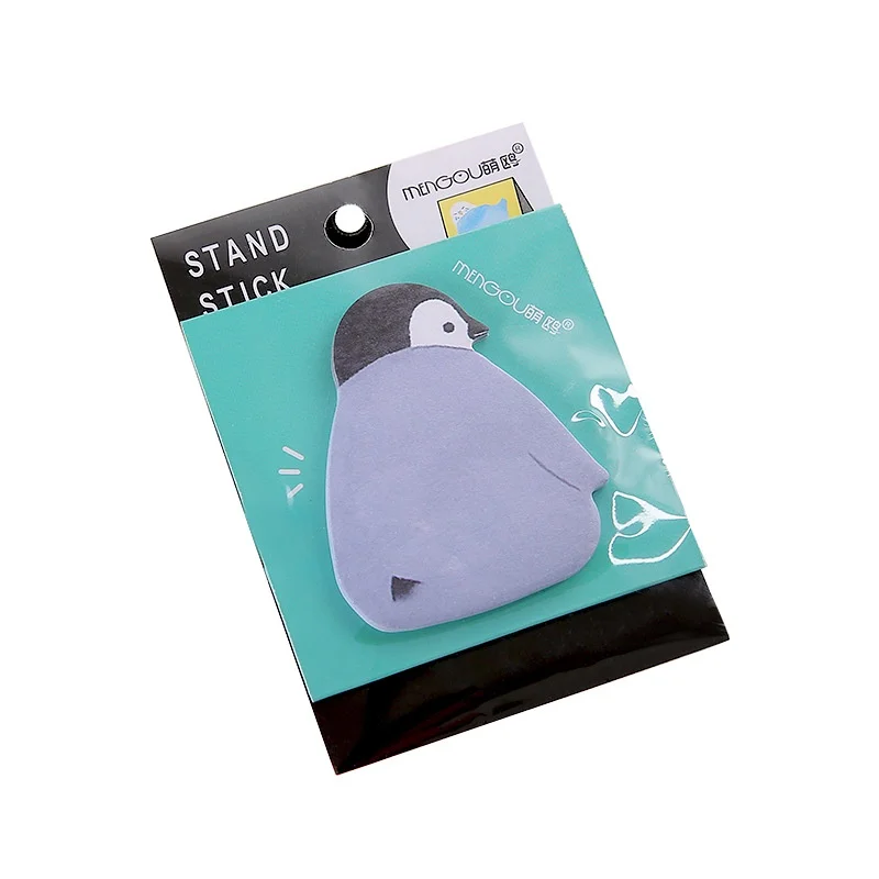 1 pz creativo Sticky Notes studente cartone animato appiccicoso taccuino carino Super carino animale nota carta può strappare piccolo taccuino Memo