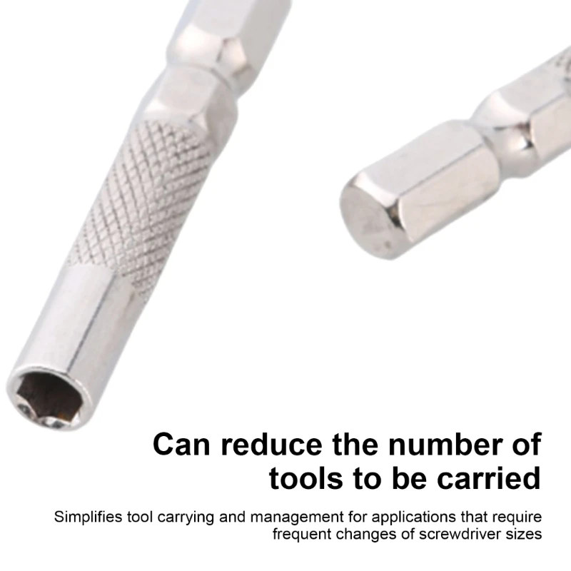 652F Hex Shank 6.35mm 1/4" Insert Bit Adapter To System 4mm Screwdriver Bit Adapter Magnetic Holder Handle Hand Tool