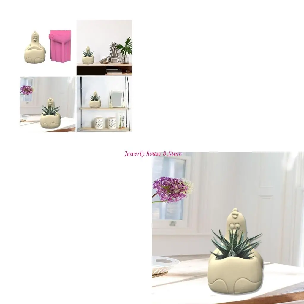 

Симпатичная силиконовая форма для куриных свечей, мультяшная форма для цветочных горшков, форма для подноса для свечей, декор