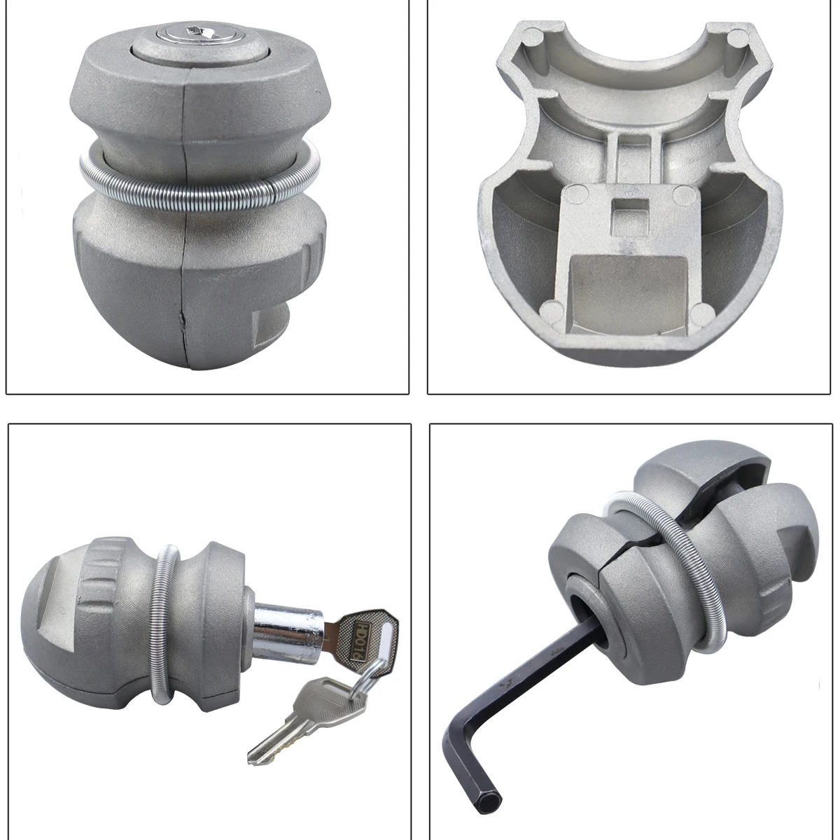Aanhangwagendeel Koppeling Vergrendeling Kogelvergrendeling Sleepwagen Anti Diefstal Apparaat Universeel Trekslot Aanhangwagen Vervanging