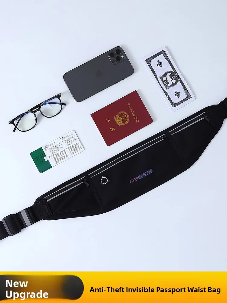 bolsa-de-cintura-antifurto-para-esportes-corrida-e-viagens-bolsa-invisivel-para-documentos-e-passaporte-funcionalidade-ao