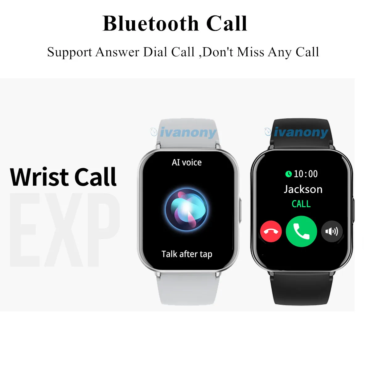 ساعة Xiaomi Woman الذكية المقاومة للماء 1ATM Call Voice Assistant Whatsapp Reminder بطلب مخصص ساعة ذكية للسيدات لنظام Android IOS
