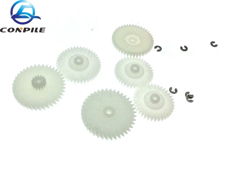 6pcs Helical gear for Philips radio tape recorder D8303 D8403