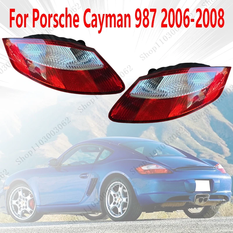 

Задний фонарь в сборе для Porsche Cayman 987 2006 2007 2008, автомобильный задний бампер, дневные ходовые огни 98763144503 98763144603