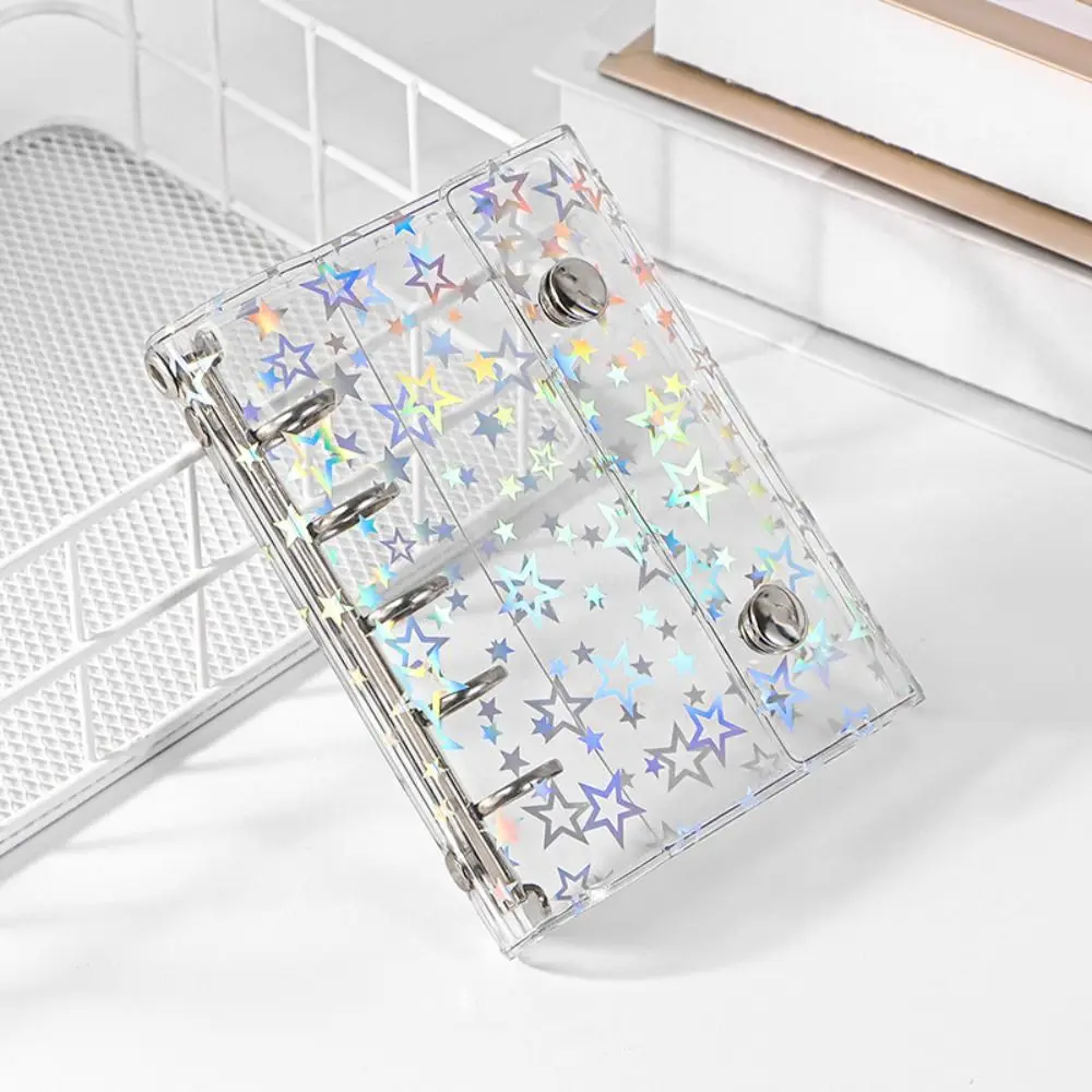 Waterproof Money Savings Challenge Binder Transparent Button Closure Budget Binder Notebook Colorful Portable