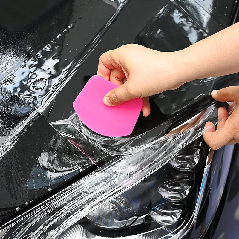 4 في 1 PPF ممسحة مضادة للخدش المطاط مكشطة لينة بولي TPU سيارة صغيرة التفاف ممسحة لتركيب الفيلم أدوات تظليل نافذة الفينيل