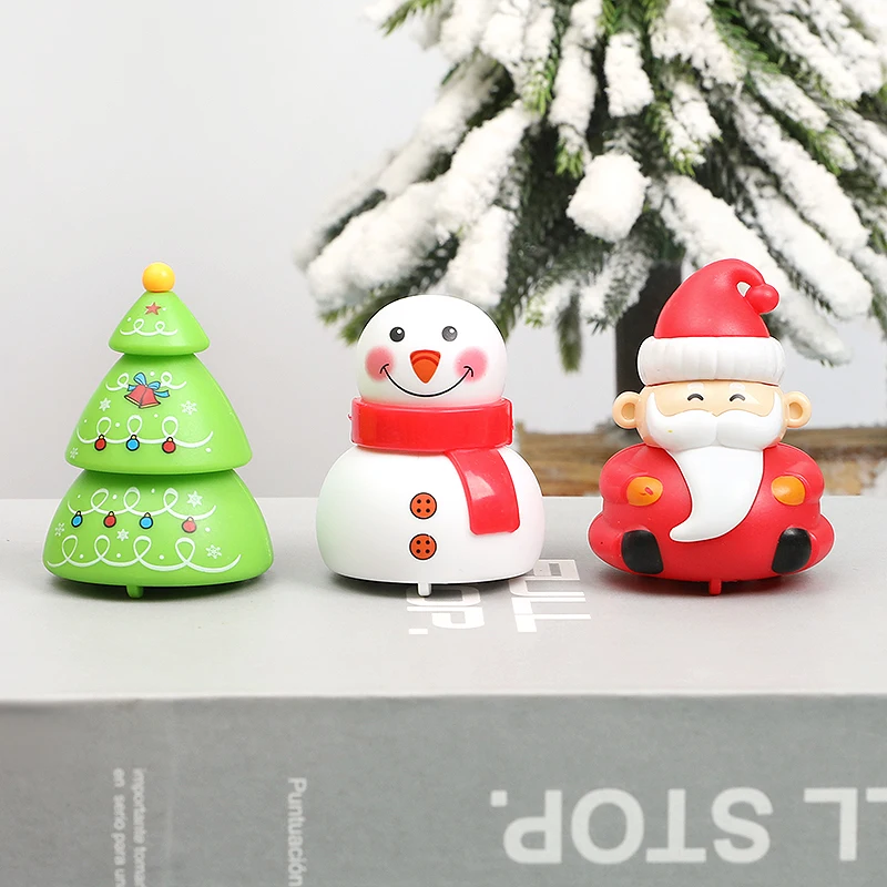 Cartoon Christmas Tree Santa Snowman Pull Back Car Toy For Kids Christmas Theme Birthday Party Gifts  Pinata Fillers Goodie Bags