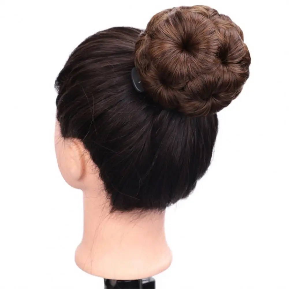 Extensions de chignon de cheveux synthétiques, postiches bouclées désordonnées, queue de cheval ronde, anneau de cheveux bouclés