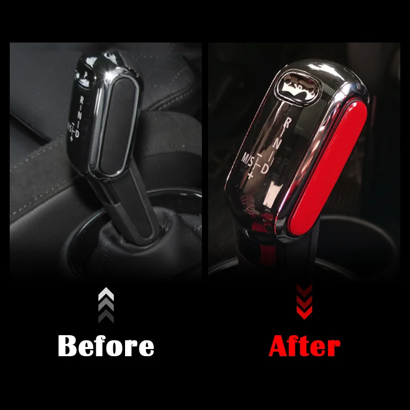 Car Gear Stick Head Decorative Cover For BMW MINI Cooper S F54 F55 F56 F57 F60 Clubman Interior Accessories Modification Sticker