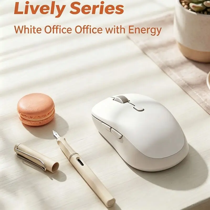 Wireless Mouse Bluetooth Dual Mode Silent Rechargeable Optical Mouse Anti Slip Roller Desktop Laptop Gaming Office DPI 1000-1600