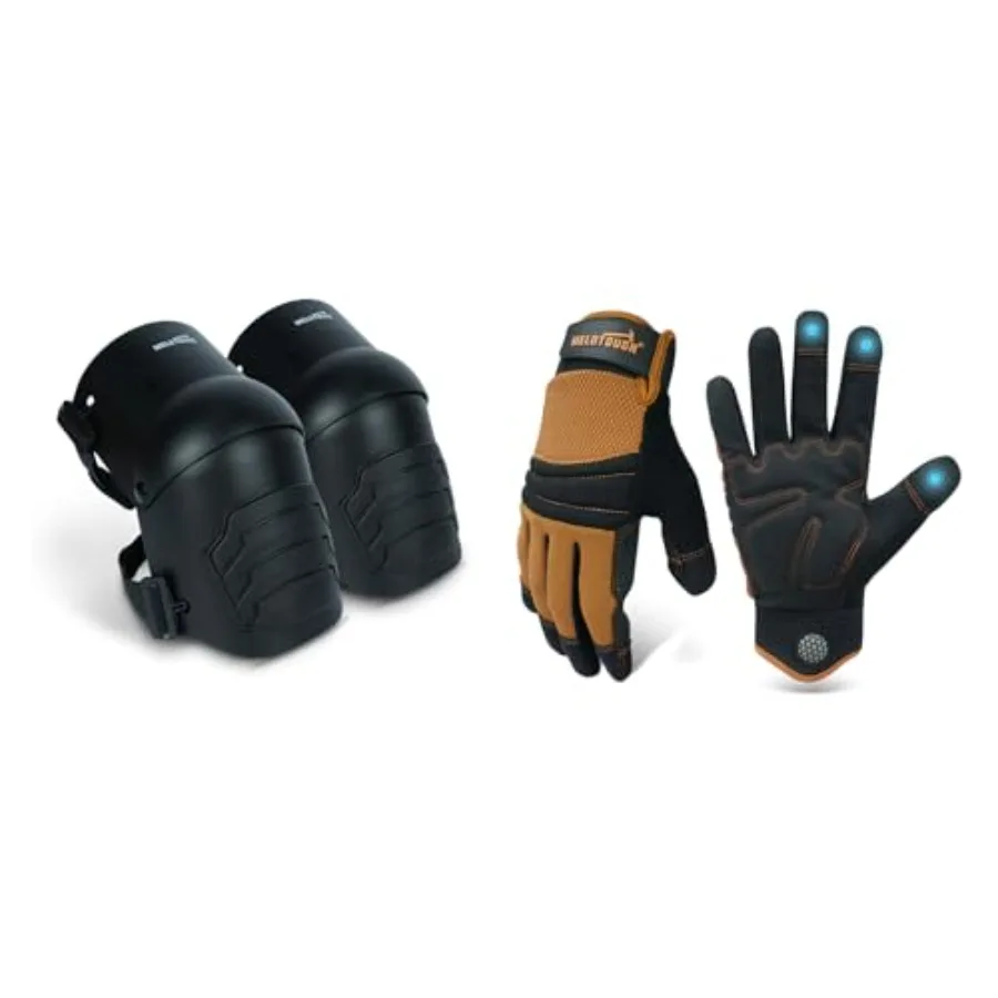 

Knee Pads for WorkWork Gloves for Men Women Mens Mechanic Work Glove for Garden Yard Warehouse Touch Screen Working Gloves
