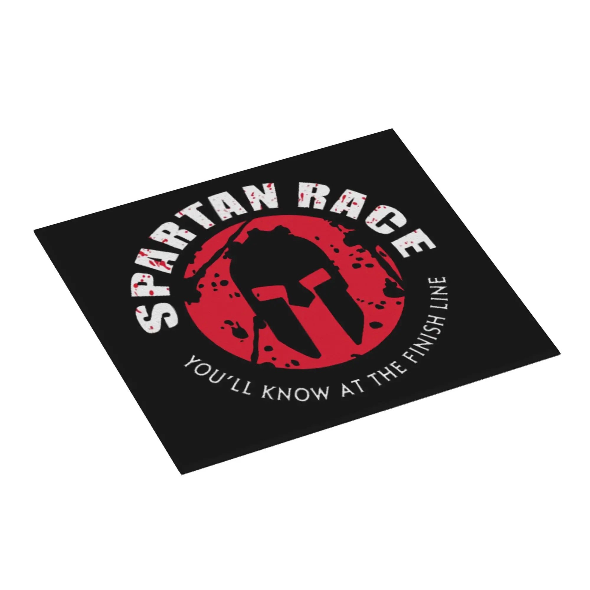 Large Spartan Race Logo Non Slip Kitchen Counter Protector Mat Barware Tableware Reusable  Bathroom Drying Mat For Kitchen