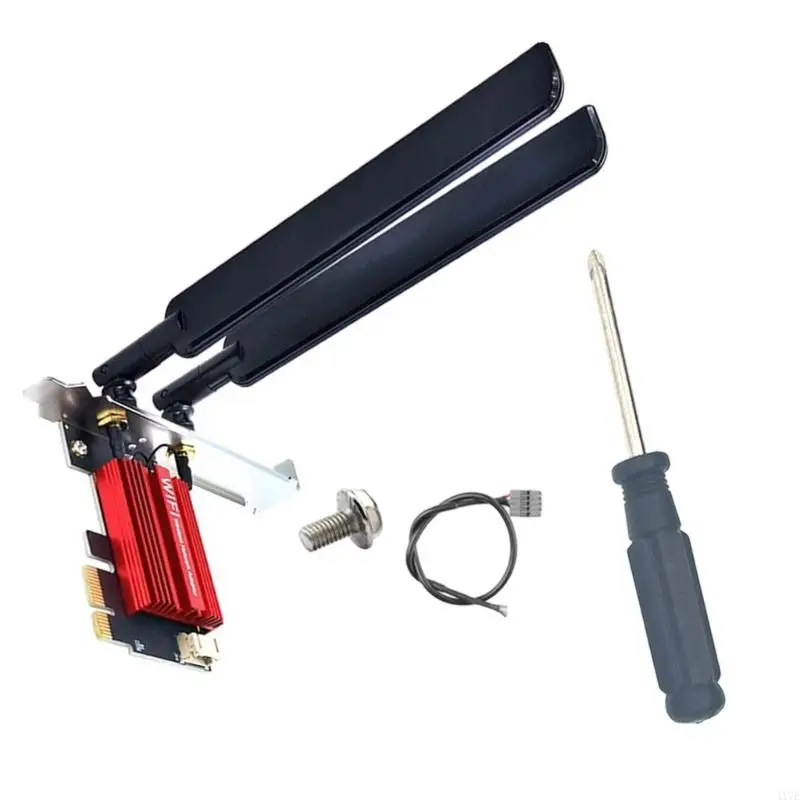 4x7e 9256Mbps بطاقة الشبكات الثلاثي الفرقة 2.4G 6GHZ بتوافق البلوتوث اللاسلكي