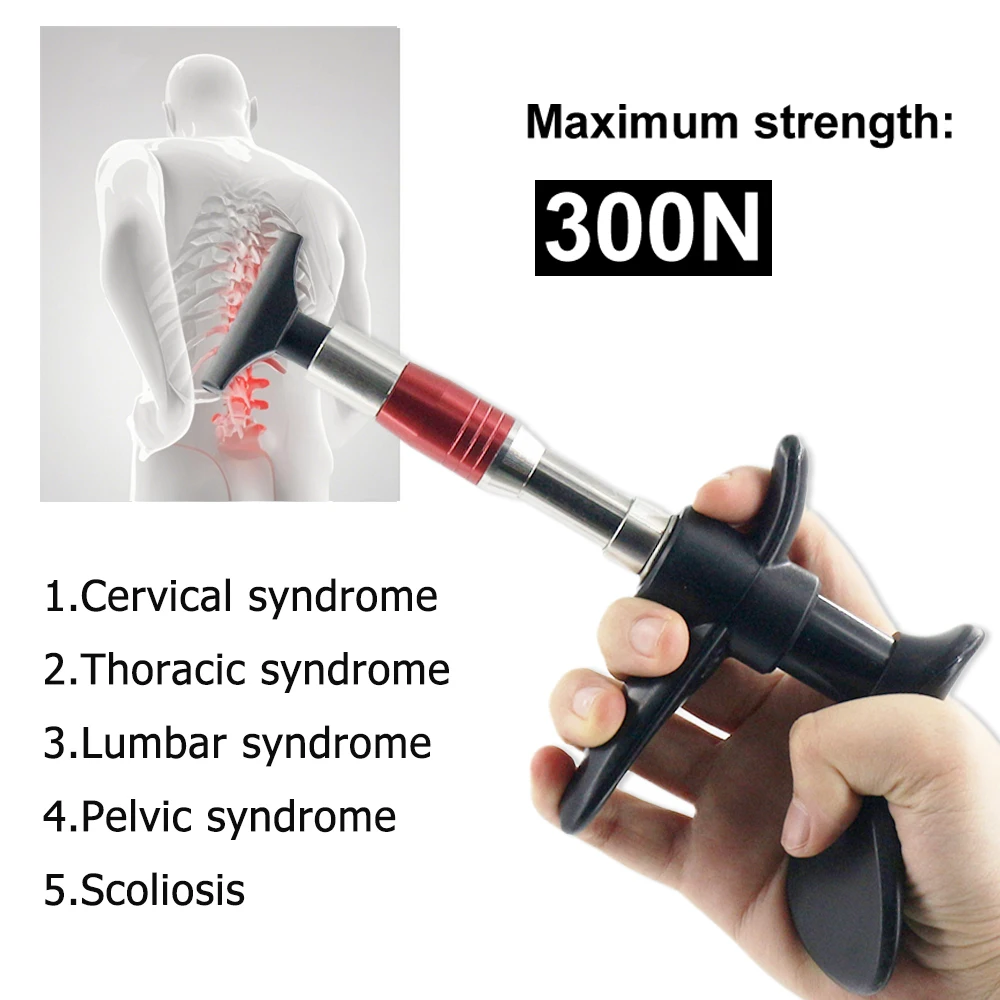 300N Manual Chiropractic Adjusting Tools Activation Therapy Improve Scoliosis Relax Physiotherapy Body Massager