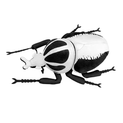10 cm High Realistic Flower Beetle Plush Toy Soft Insect Series Goliathus Regius Bugs Stuffed Animal Toys Gifts