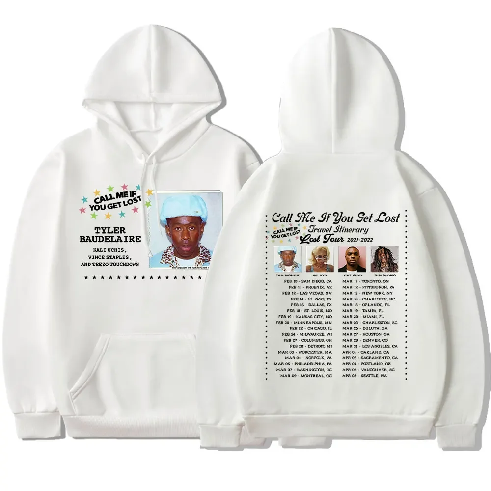 Tyler The Creator Hoodies Clothing Call Me If You Get Lost Tour Print Men Women Hoodies Trending Streetwear Hip Hop Sweatshirt