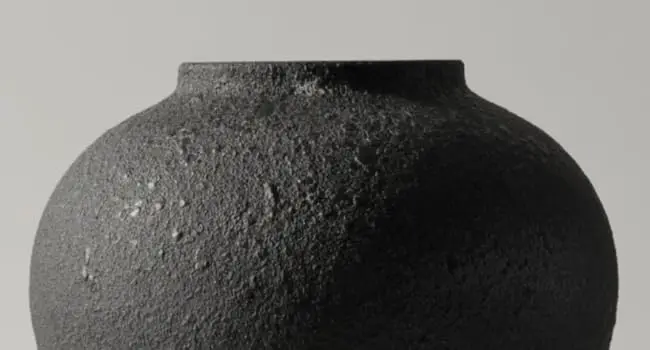 large round vase, black home decor, pottery barn, west elm, athropologie