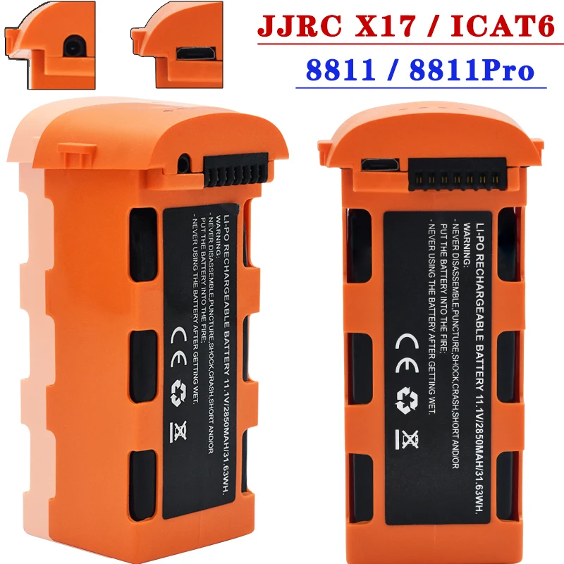 

Аккумулятор для квадрокоптера JJRC X17, 11,1 В, 2850 мАч, для JJRC X17 8811 8811Pro ICAT6