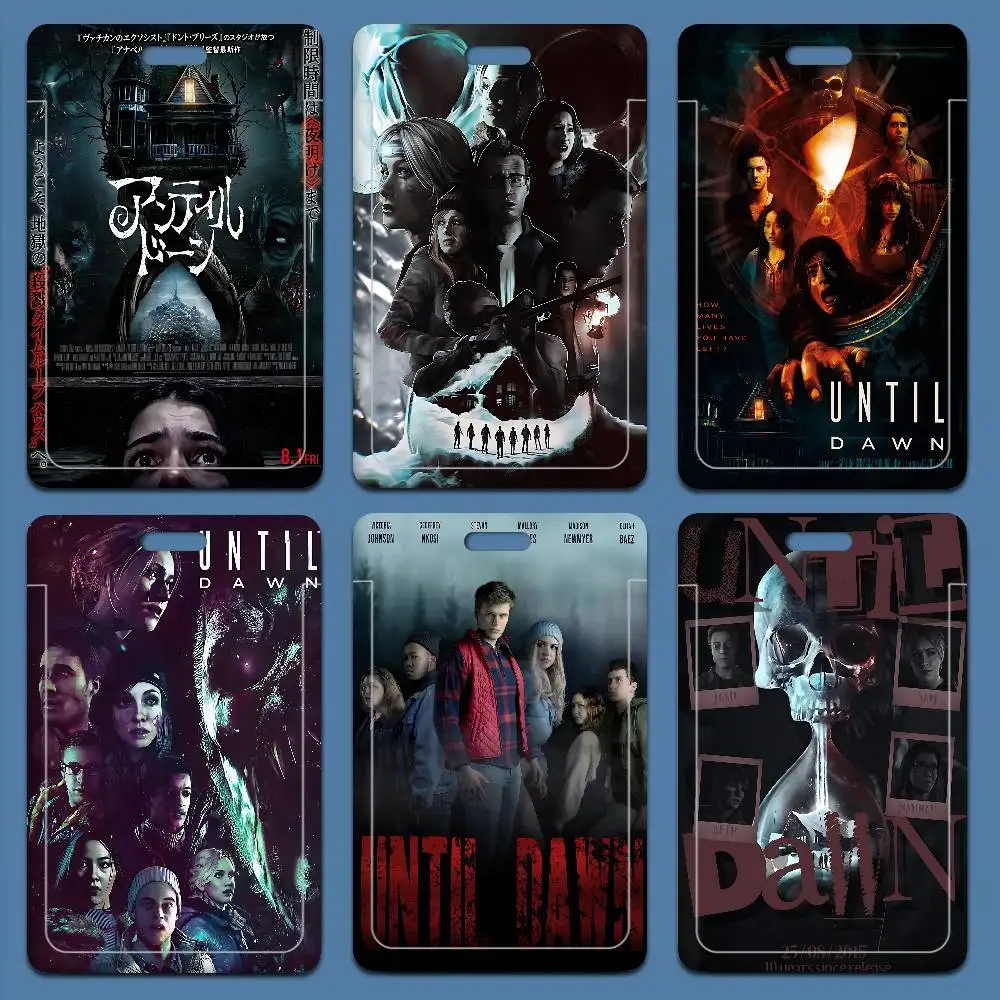 

Until Dawn Movie Credential Badge Holder Lanyard For Business Meeting Visiting Hang Pass Tag ID Card Protector Case