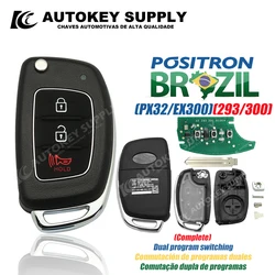 AutokeySupply AKBPCP094 Positron Sistema de alarme de chave remota de alta qualidade, - Programa duplo PX32 EX300 330 360 para Hyundai