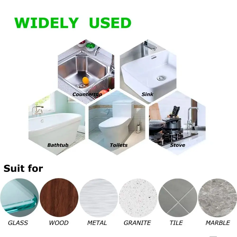 Mildew-proof Caulk Tape Decorative Self Adhesive Shower Tile Sealer Colorful Countertop Kitchen Sealant Strip Kitchen